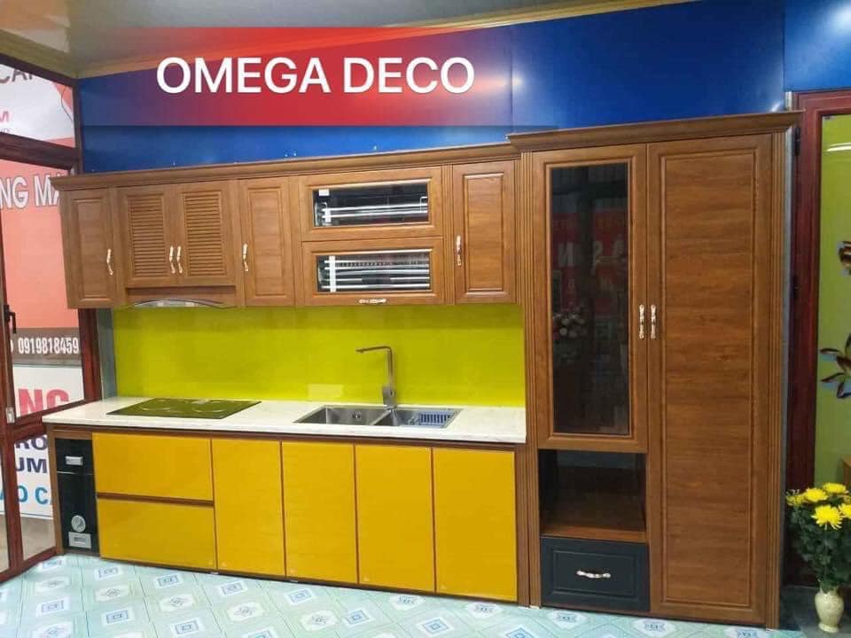 Tủ bếp nhôm omega 3